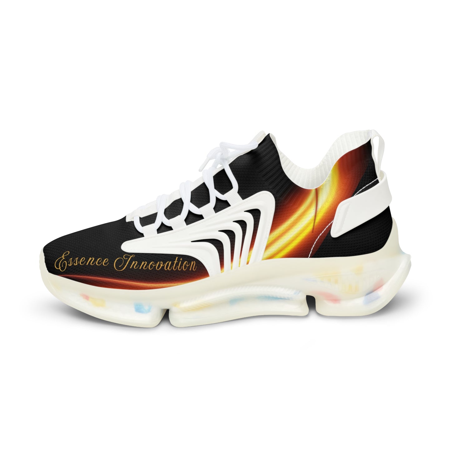 Black Trendsetter Flame | Men’s Performance Sneakers | White Sole