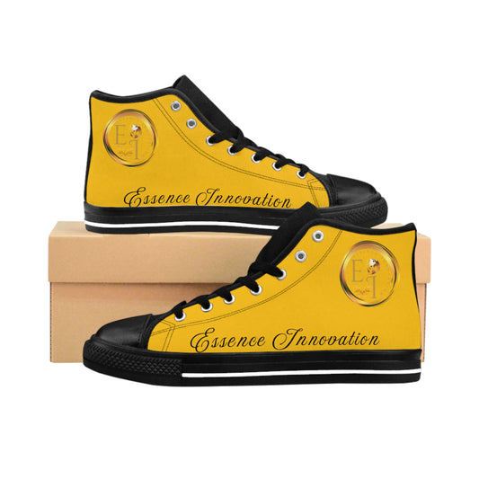 Ladies Classic Hightops XXIII | Black Sole | Yellow