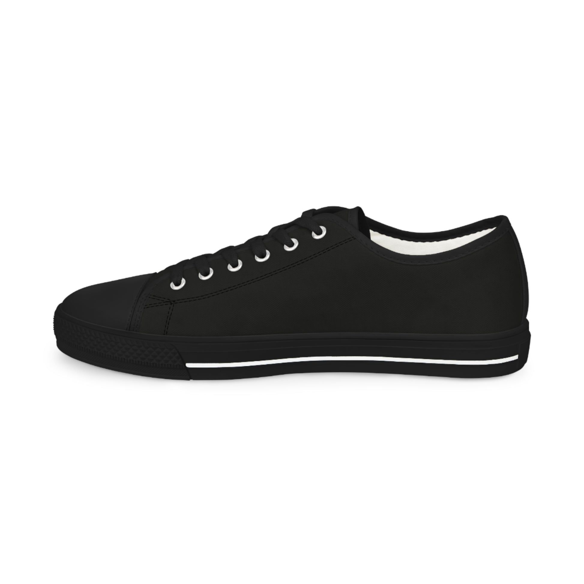 Black Essence Innovation 'Street Vibes' sneaker with black sole on a white background