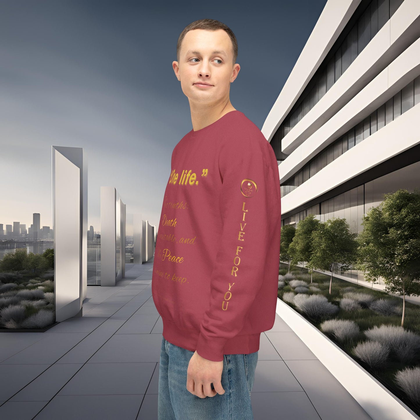 One Life Sweatshirt Crimson | The Grounded Edition | EI Apparel