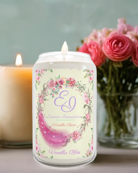 Thirteen Pink Vanilla Bliss | Vanilla Bean | Scented Candle, 13oz