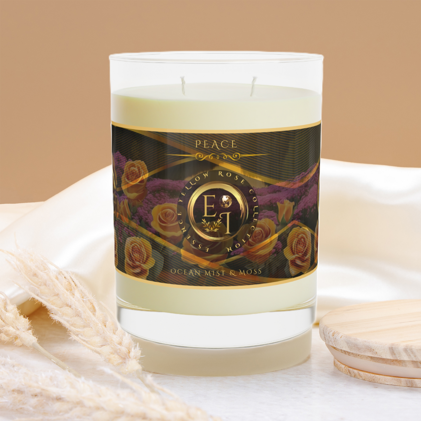 Peace | Essence Yellow Rose | Ocean Mist and Moss | 11oz