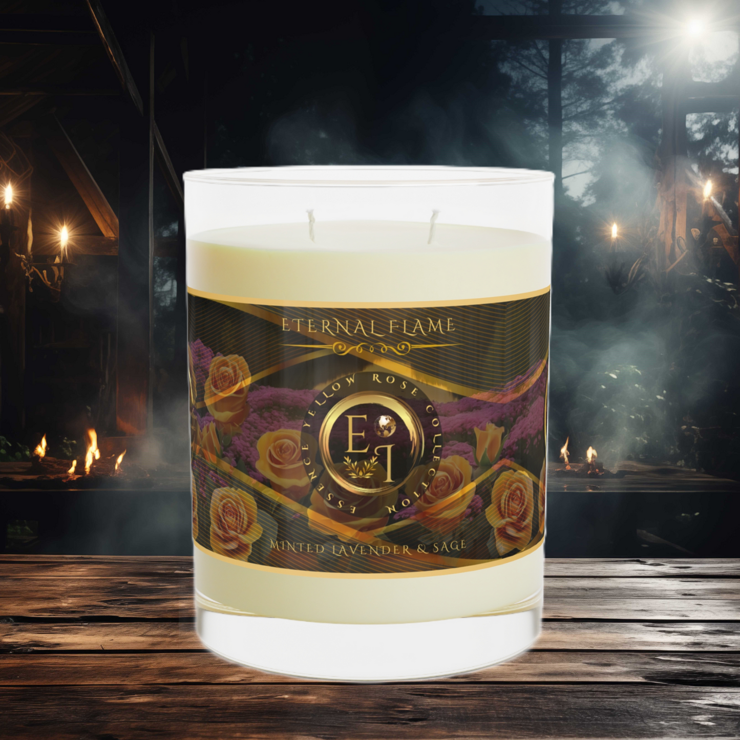 Eternal Flame | Essence Yellow Rose | Minted Lavender and Sage | 11oz