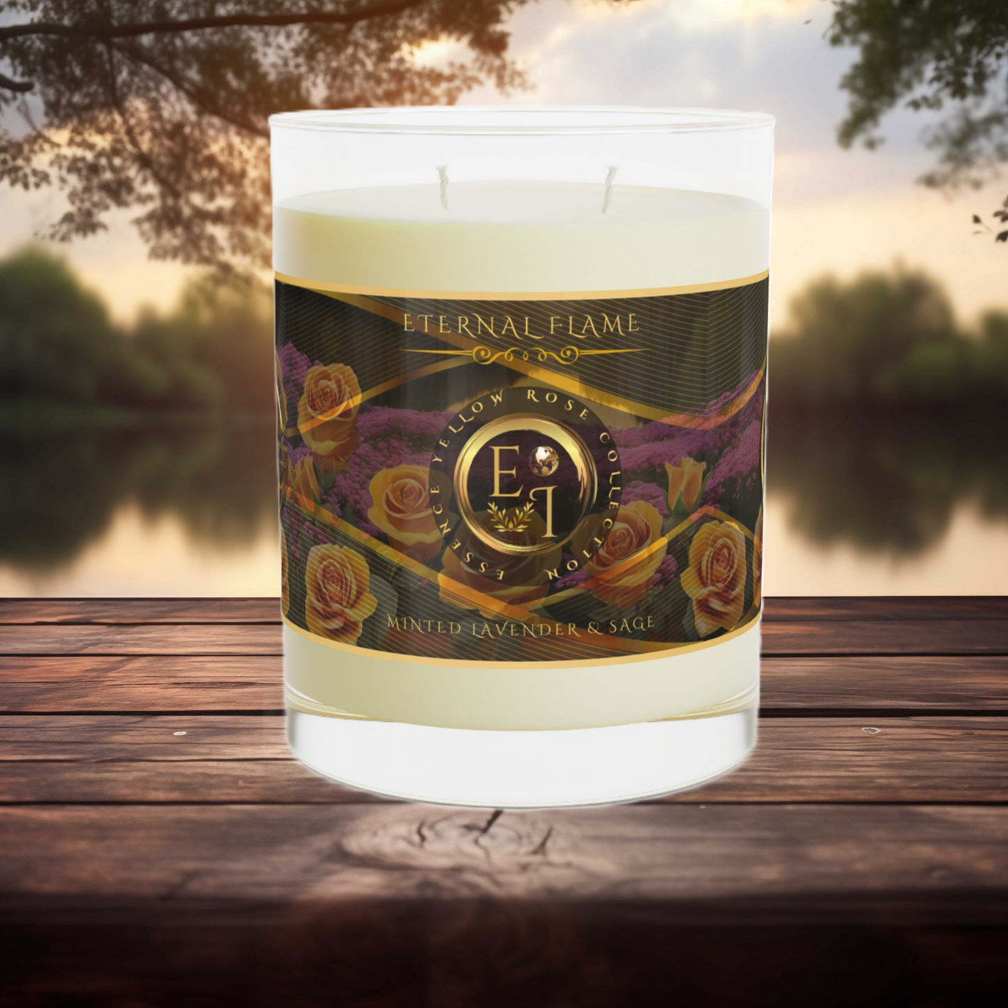 Eternal Flame | Essence Yellow Rose | Minted Lavender and Sage | 11oz