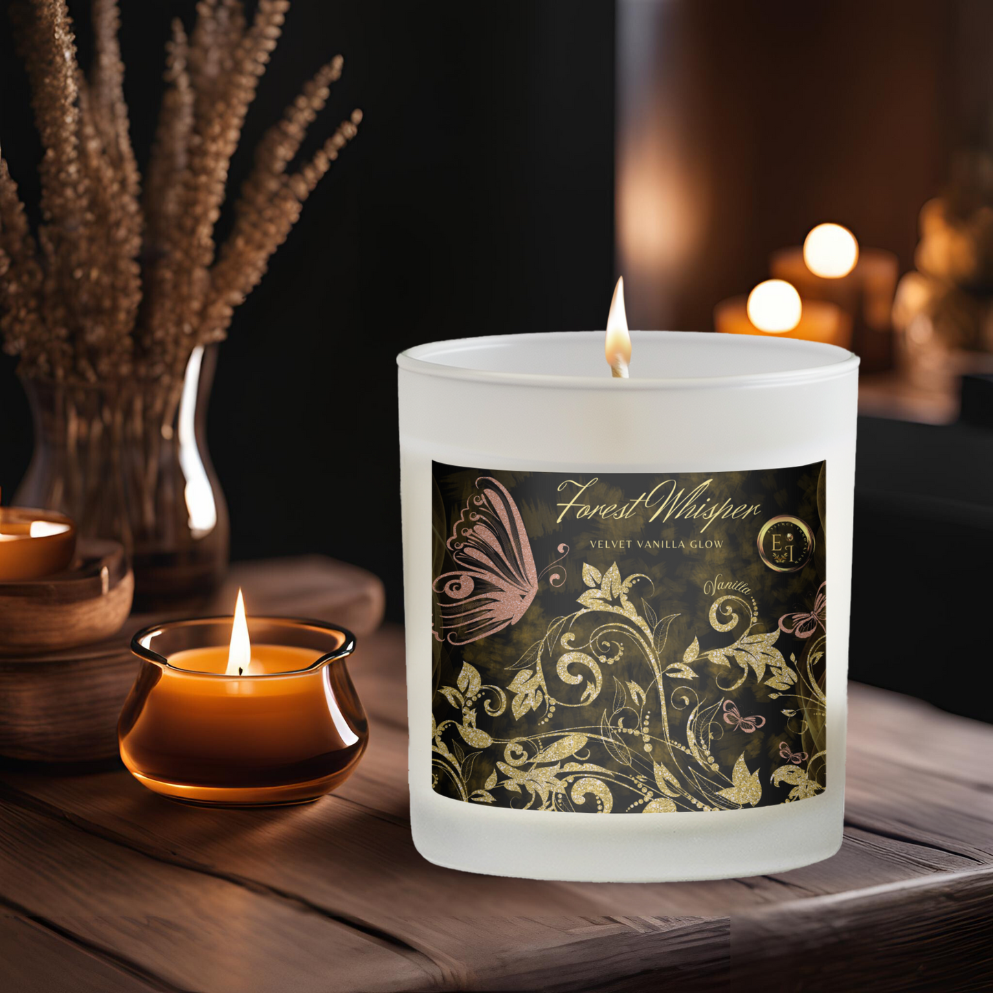Velvet Vanilla Glow | Vanilla | Luxury Frosted Candle