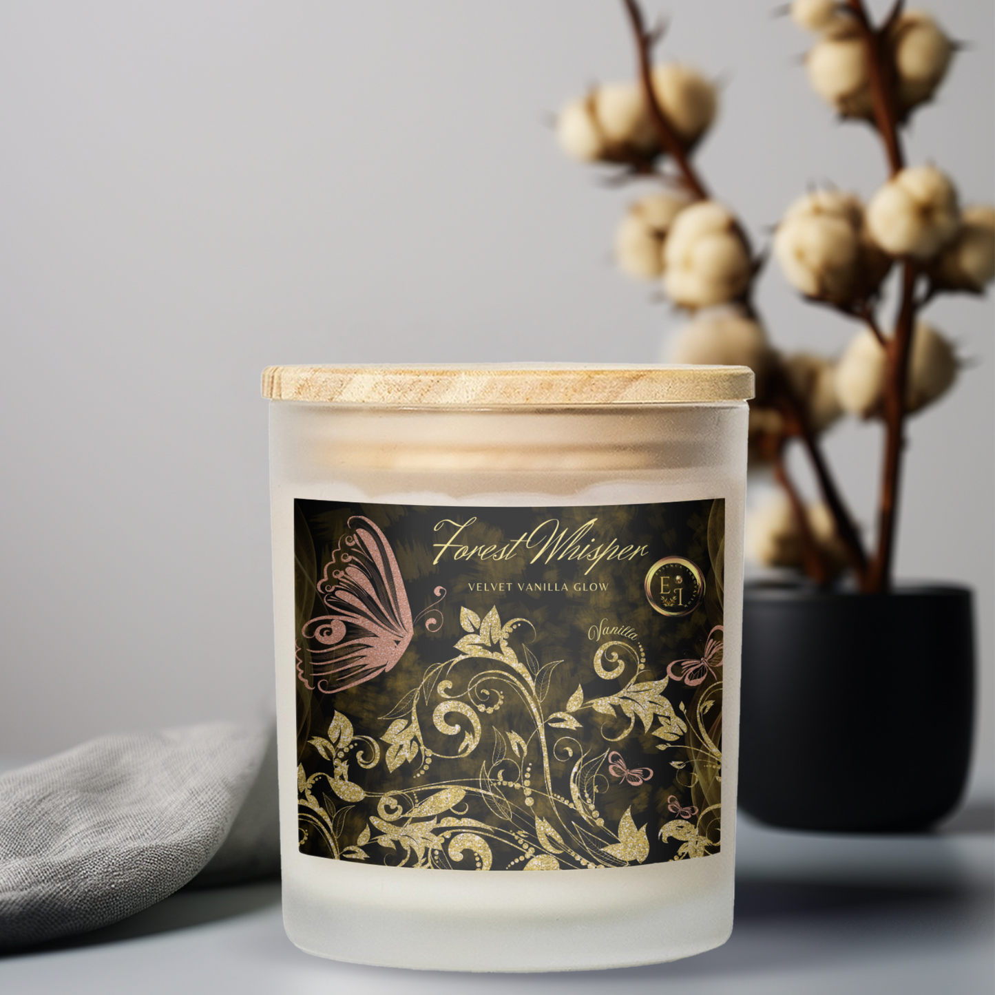 Velvet Vanilla Glow | Vanilla | Luxury Frosted Candle