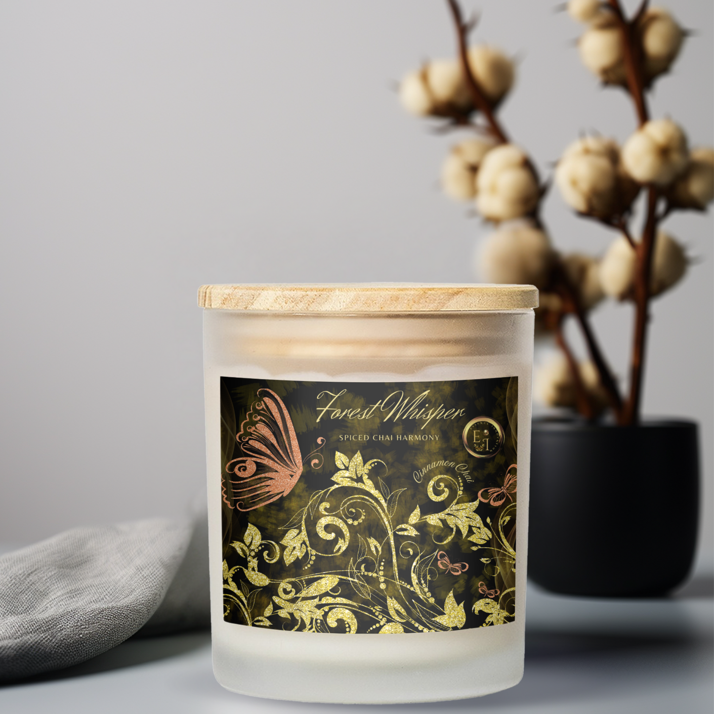 Cinnamon Chai Glow | Cinnamon Chai | Luxury Frosted Candle 11oz