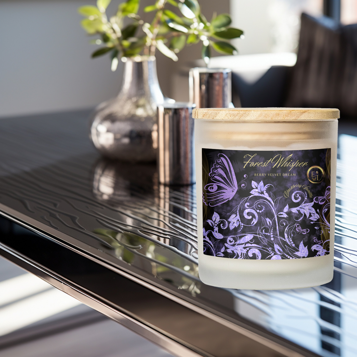 Berry Velvet Dream | Blackberry Vanilla | Luxury Frosted Candle 11oz