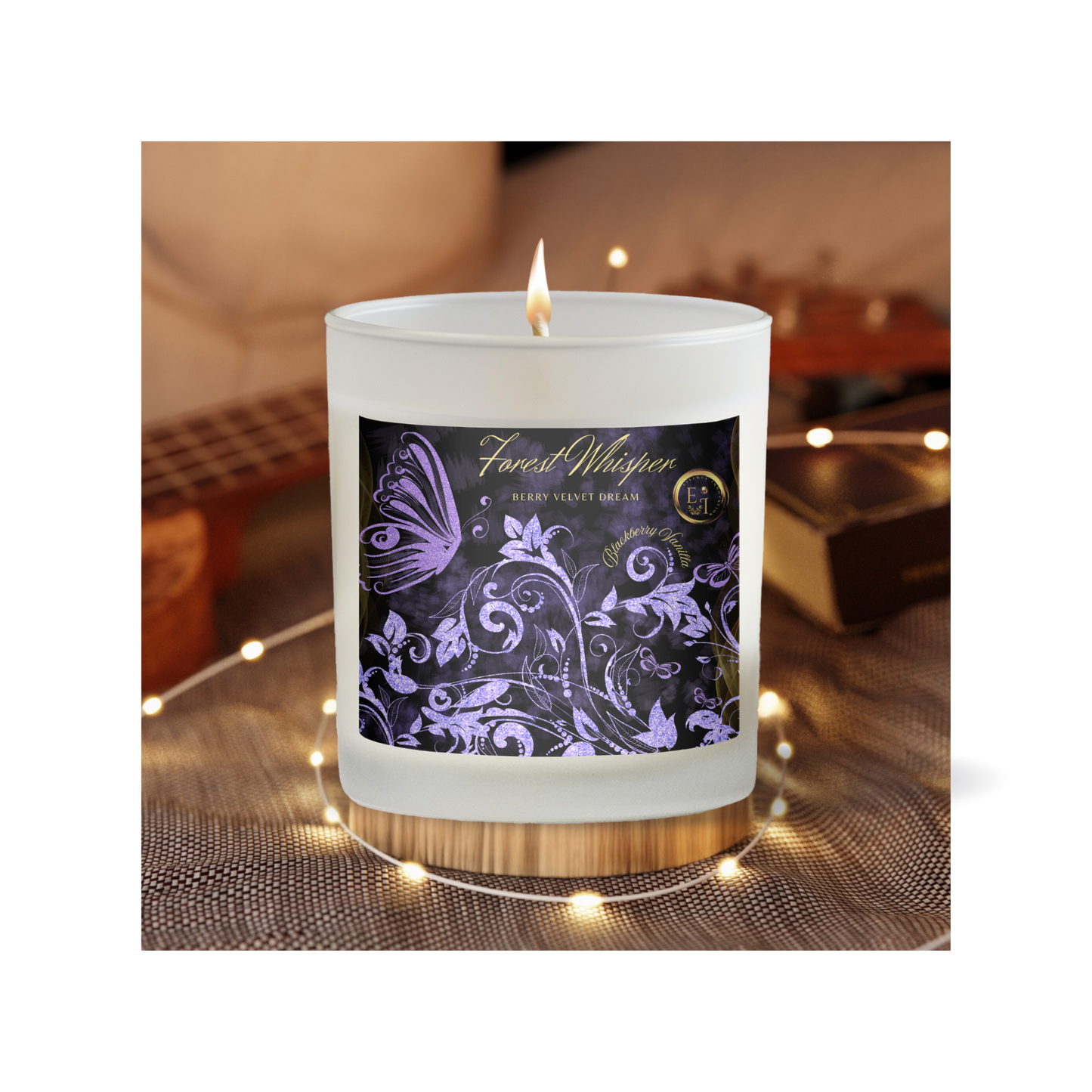 Berry Velvet Dream | Blackberry Vanilla | Luxury Frosted Candle 11oz