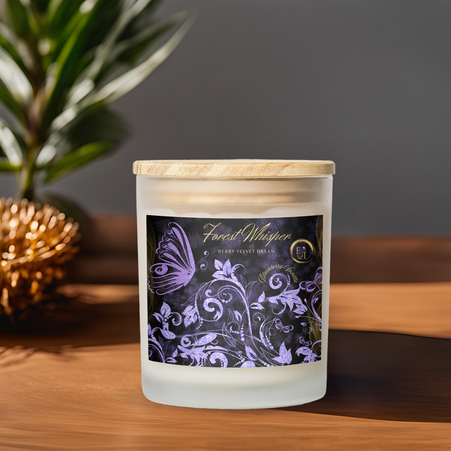 Berry Velvet Dream | Blackberry Vanilla | Luxury Frosted Candle 11oz