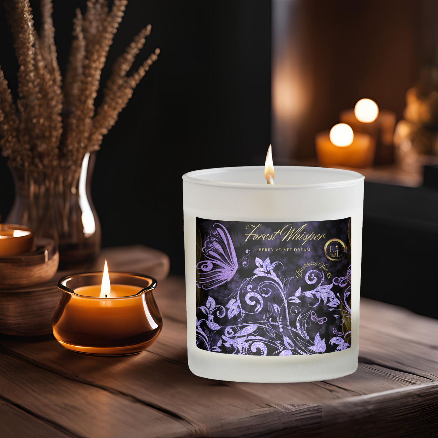 Berry Velvet Dream | Blackberry Vanilla | Luxury Frosted Candle 11oz