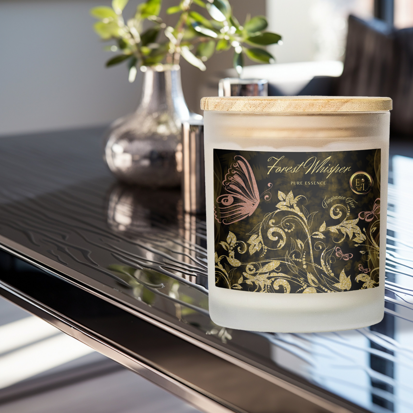 Pure Essence | Fragrance-Free | Luxury Frosted Candle