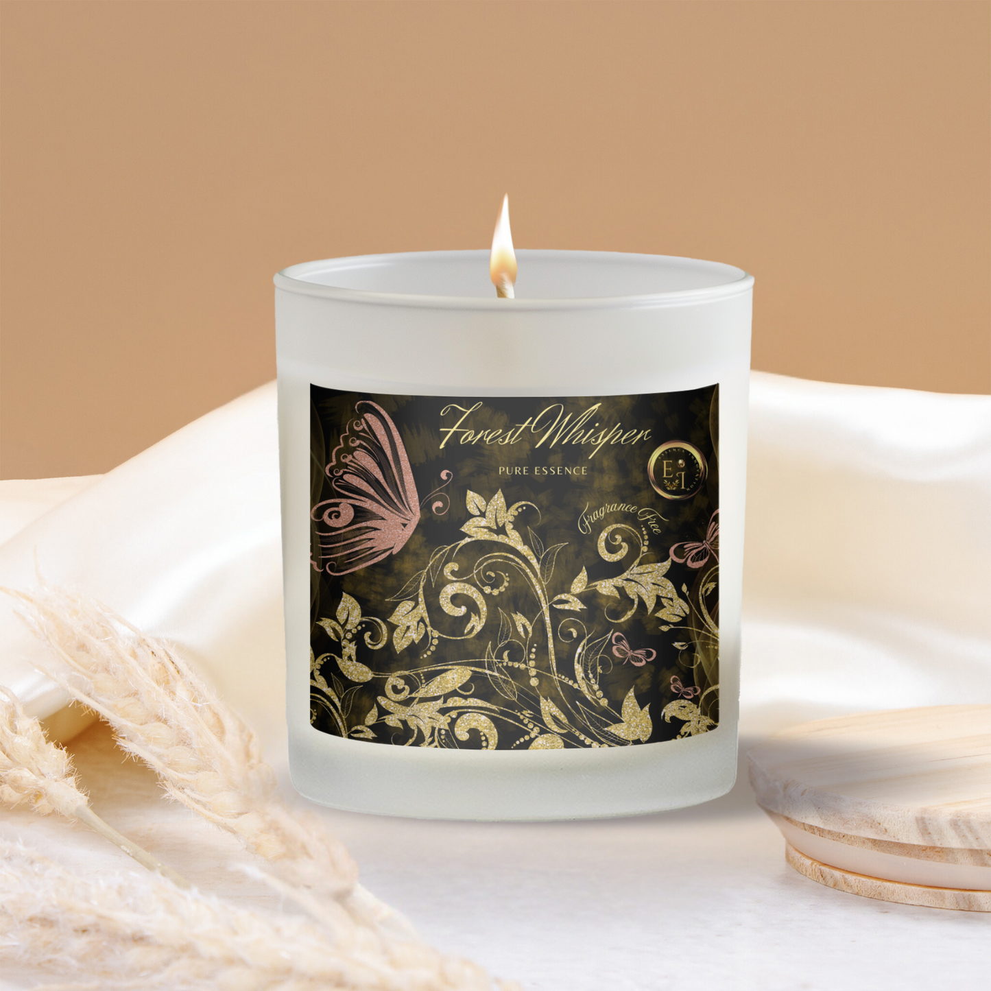 Pure Essence | Fragrance-Free | Luxury Frosted Candle