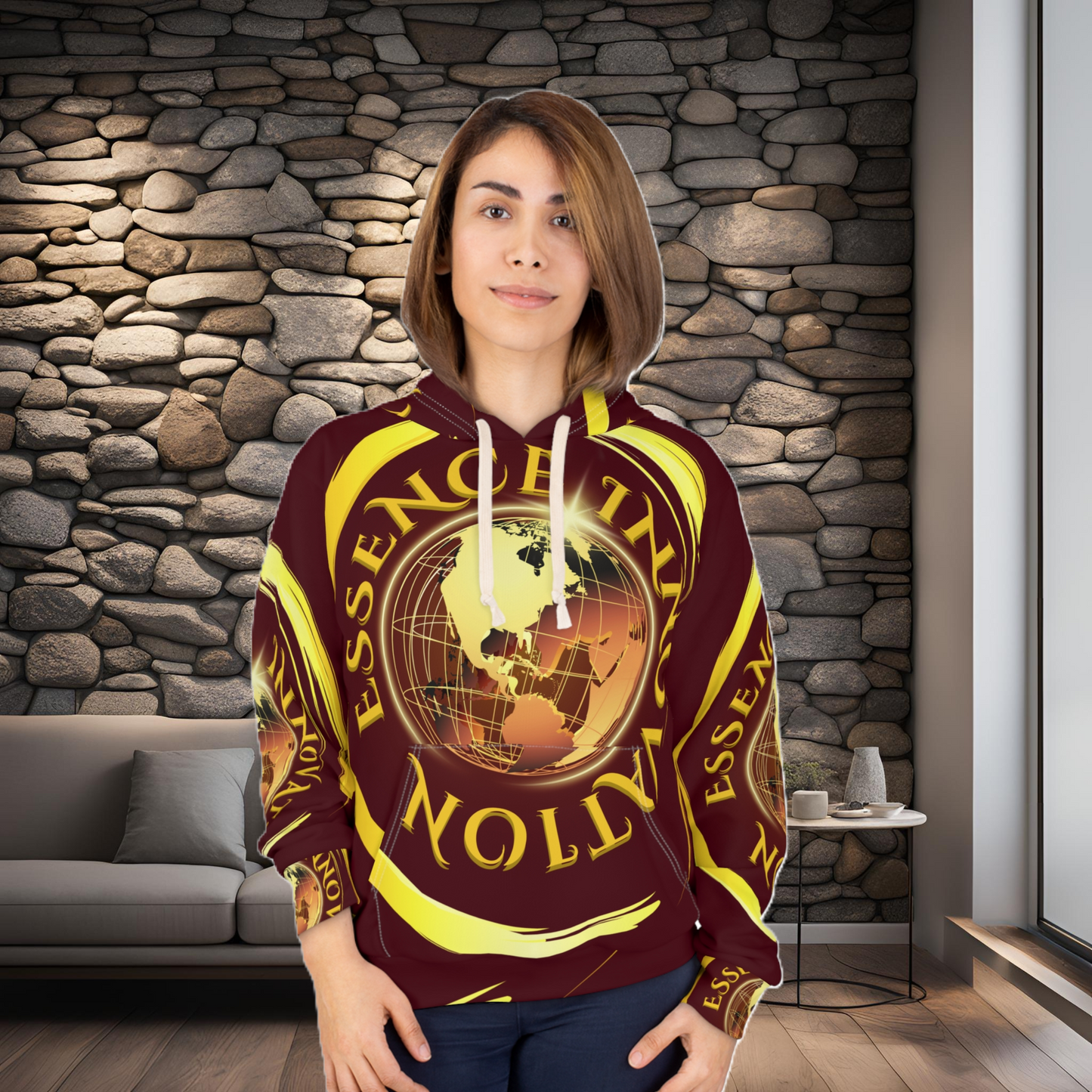 Essence Unapologetically Bold Burgundy | Luxury Hoodies | EI Fashion