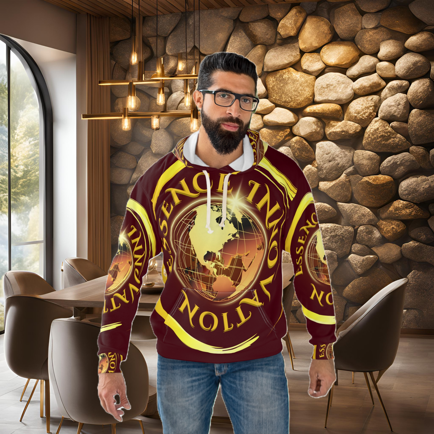 Essence Unapologetically Bold Burgundy | Luxury Hoodies | EI Fashion