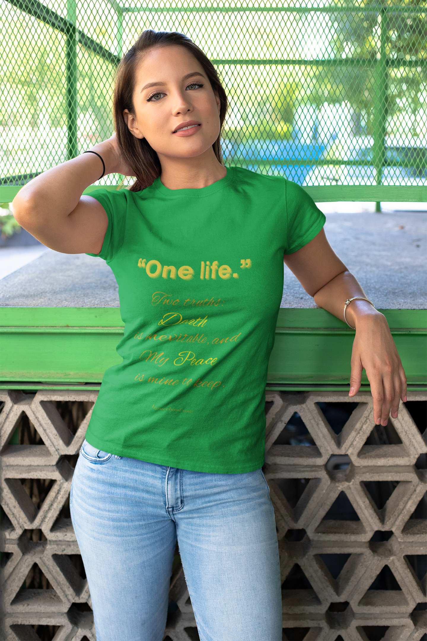 One Life Tee Irish Green | Seek More Collection | EI Fashion