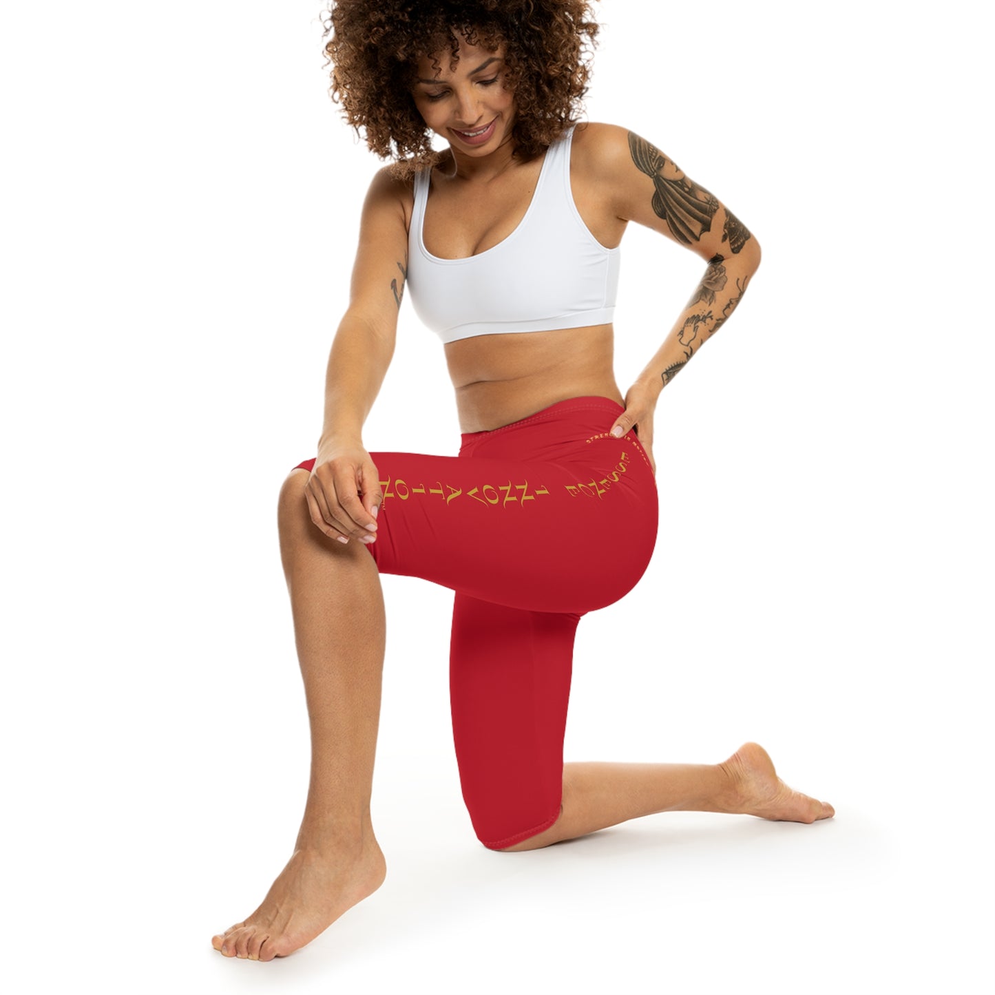 Seek More CL X | Capri Leggings | EI Sports | Dark Red