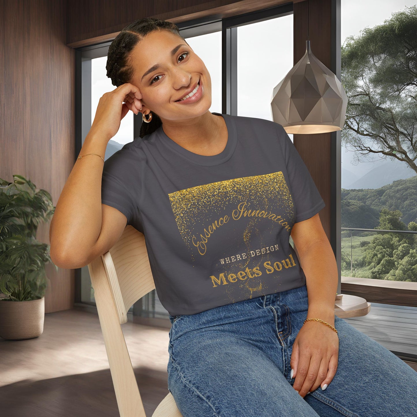 Design Meets Soul T-Shirt | Essence Innovation | 7 Colors