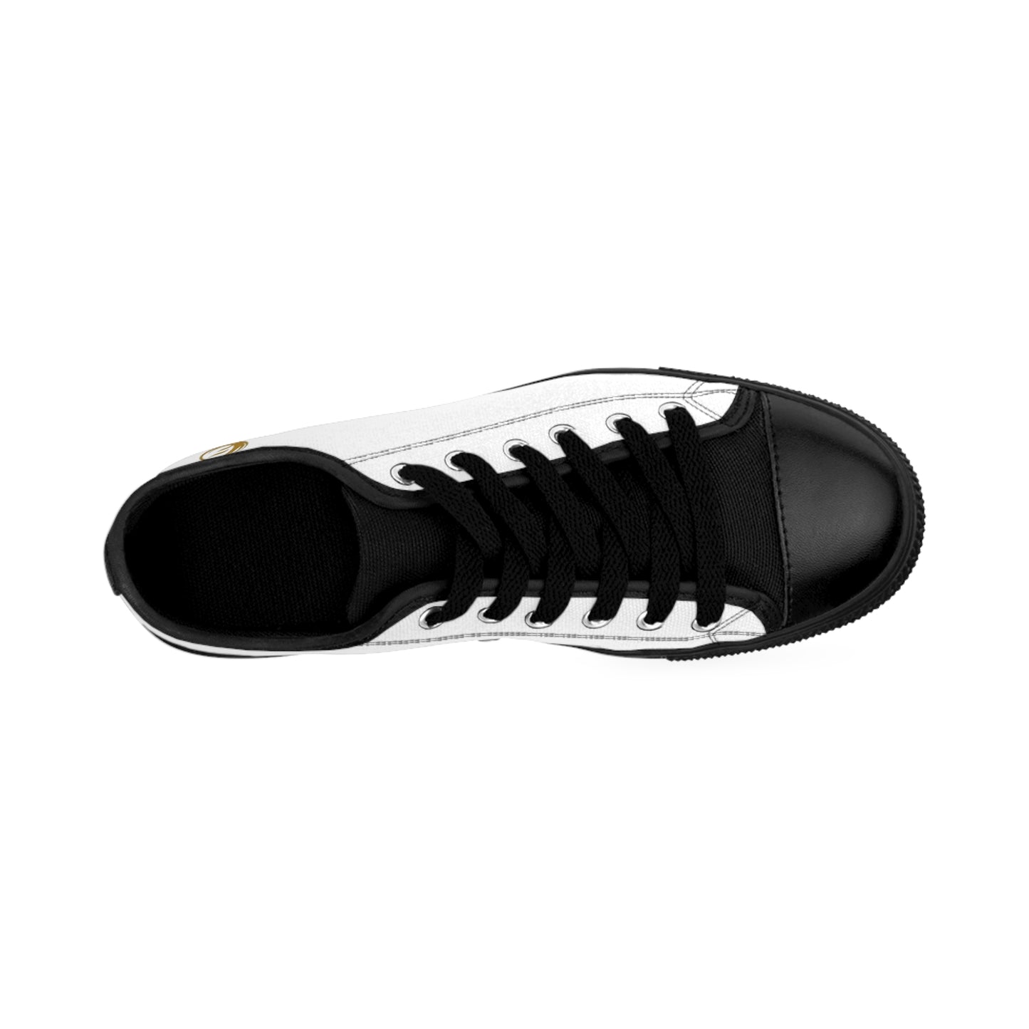 Black and white EssenceInnoCreate sneaker on a white background