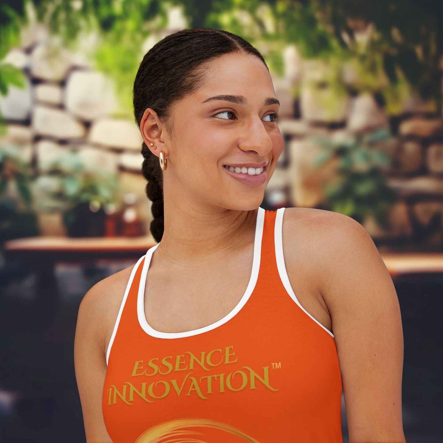 Seek More Luxe~T XI | EI Sports Racerback Tank | Orange