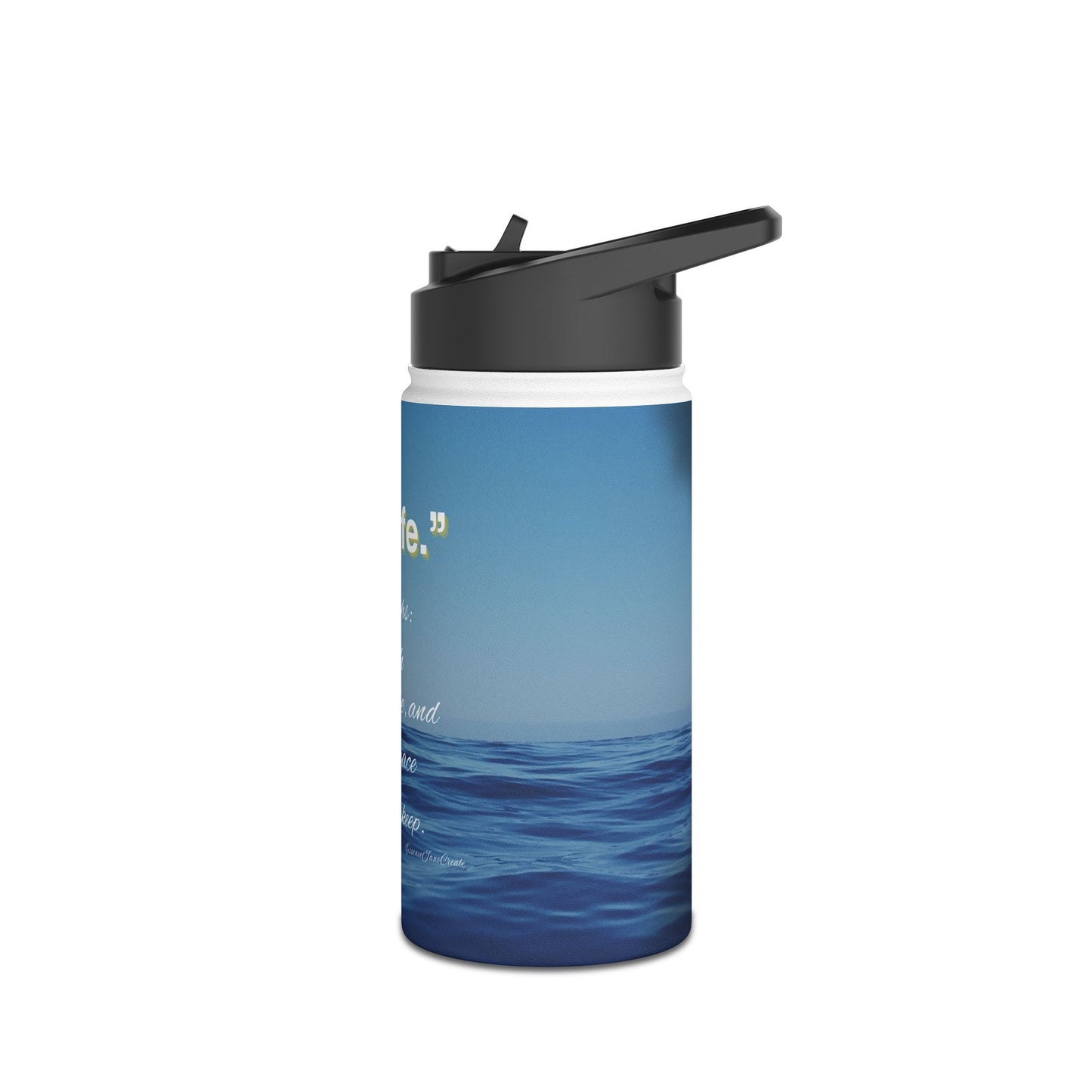 "One Life" Ocean Stainless Steel Water Bottle | 12oz · 18oz · 32oz