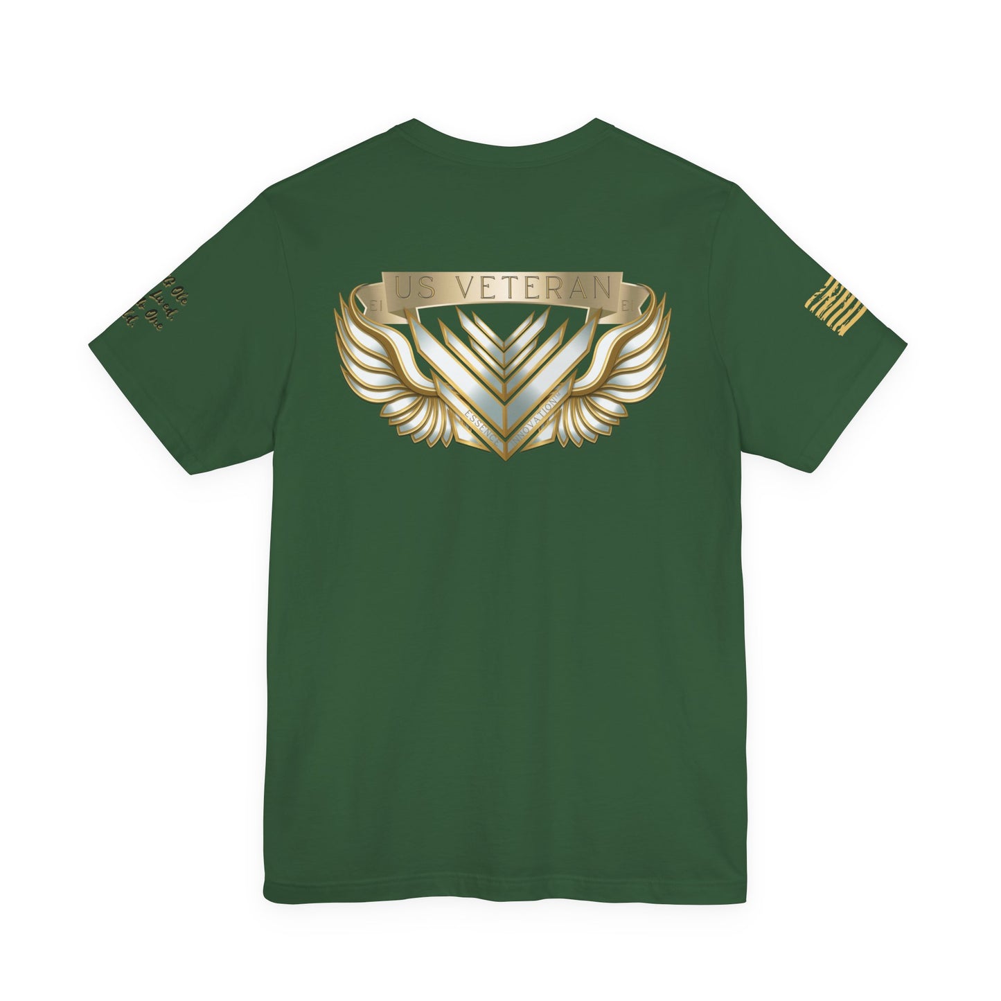 Essence Crest Veteran Tee | Honor, Strength, Quiet Legacy | 13 Colors