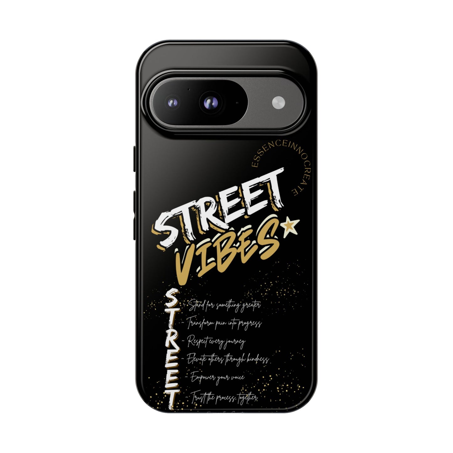 EssenceInnoCreate® Street Vibes Black Phone Case