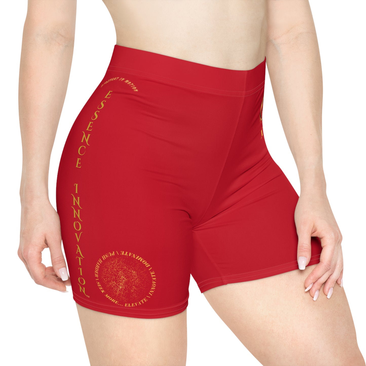 Seek More BS X | EI Sports Biker Shorts | Dark Red