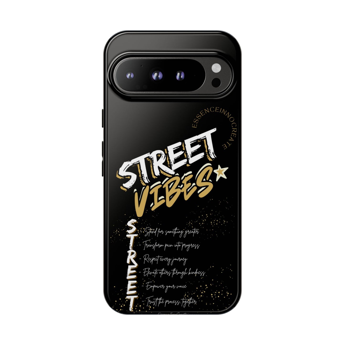 EssenceInnoCreate® Street Vibes Black Phone Case
