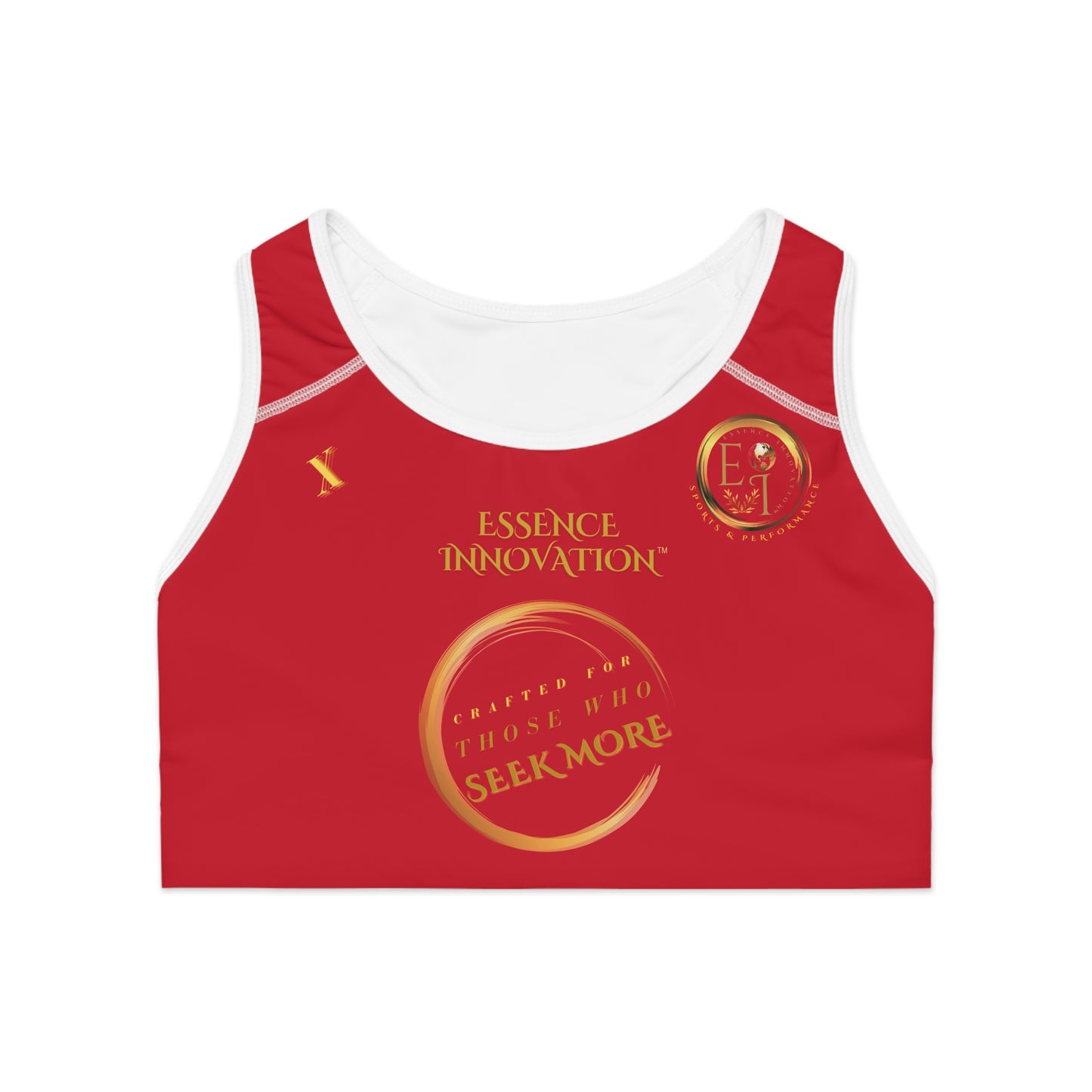 Seek More SB X | EI Sports Bra | Dark Red