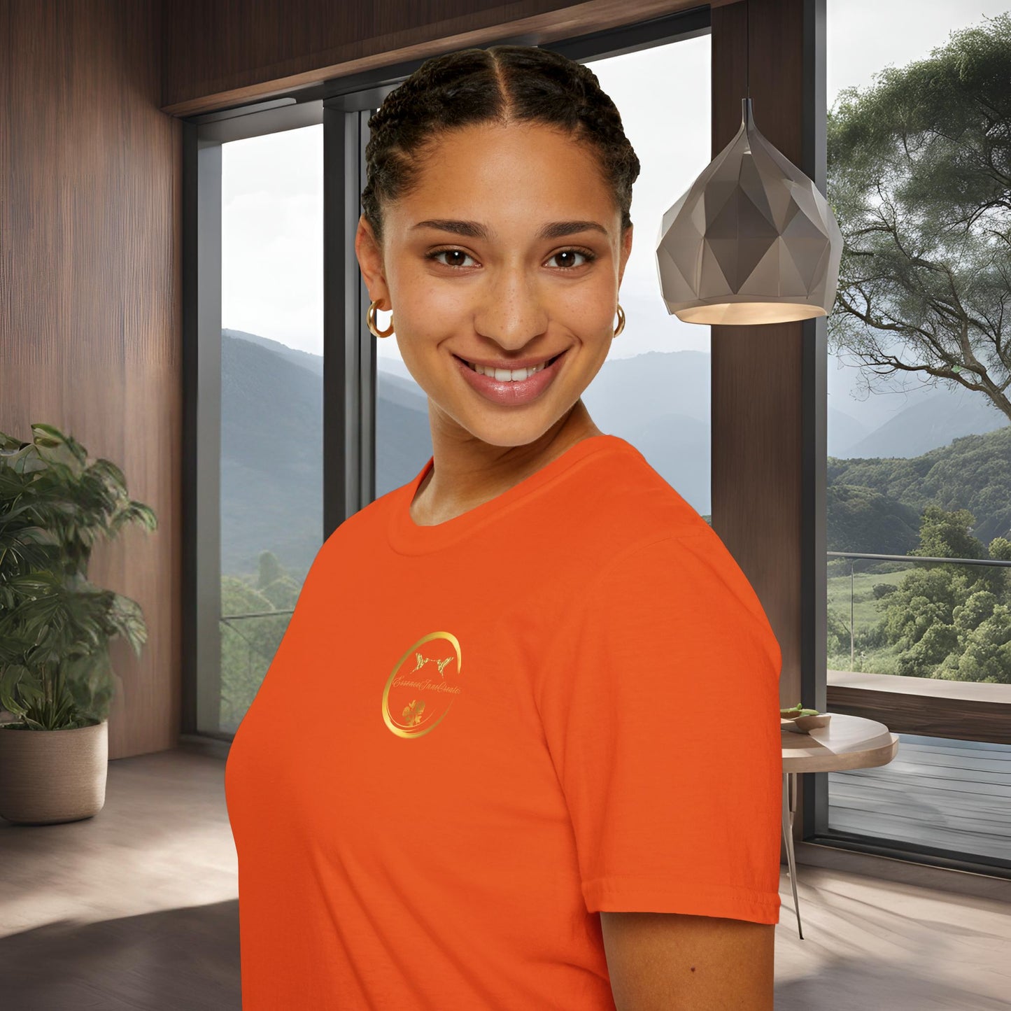 Orange Softstyle Tee | EssenceInnoCreate | Unisex Streetwear