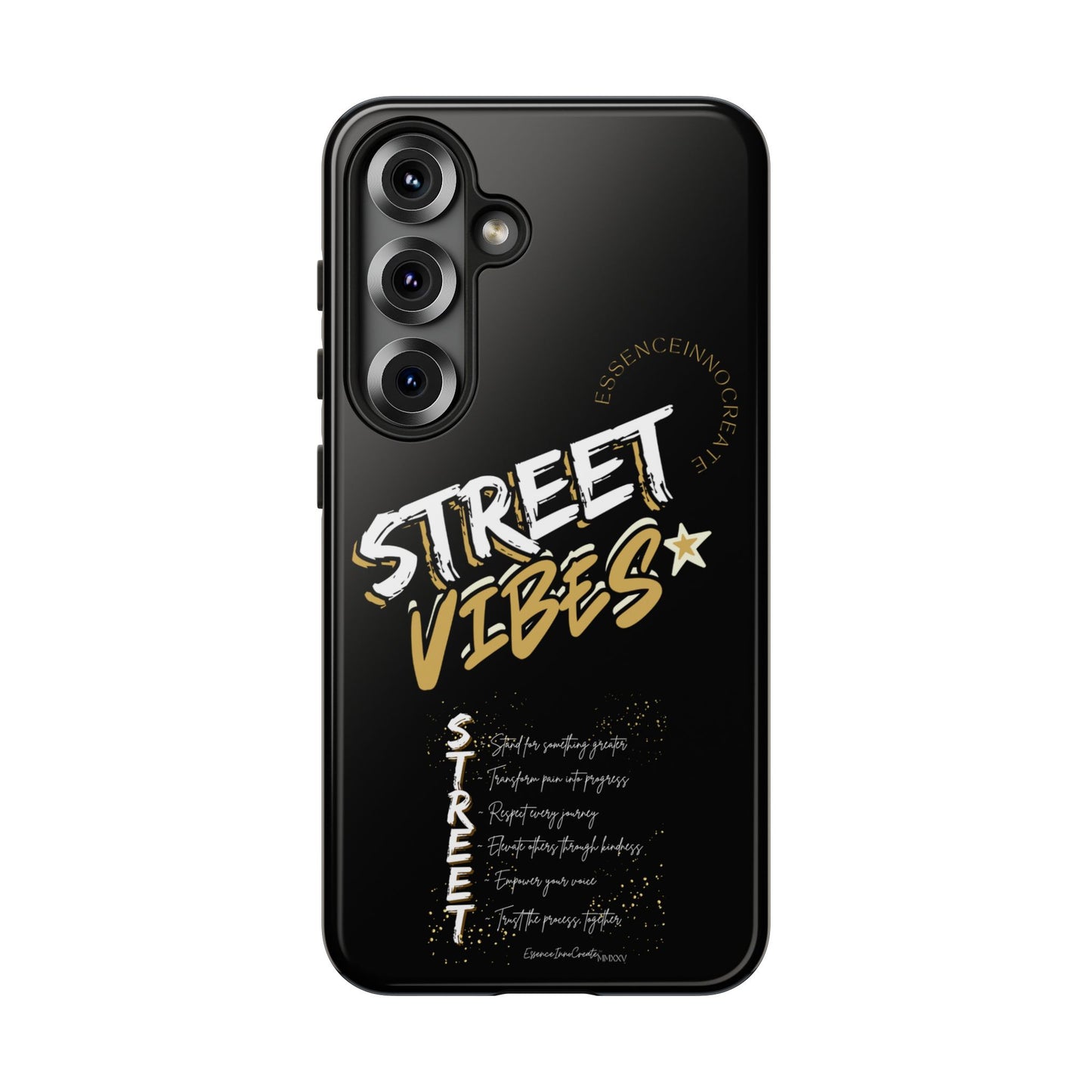EssenceInnoCreate® Street Vibes Black Phone Case
