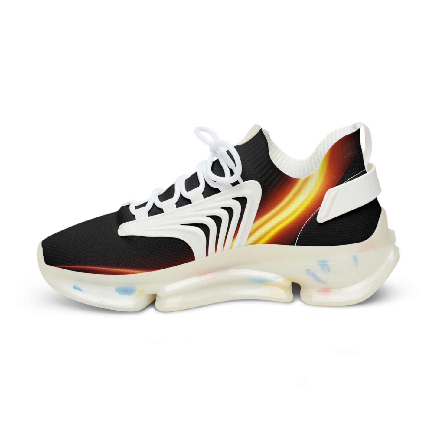 Black Trendsetter Flame | Men’s Performance Sneakers | White Sole