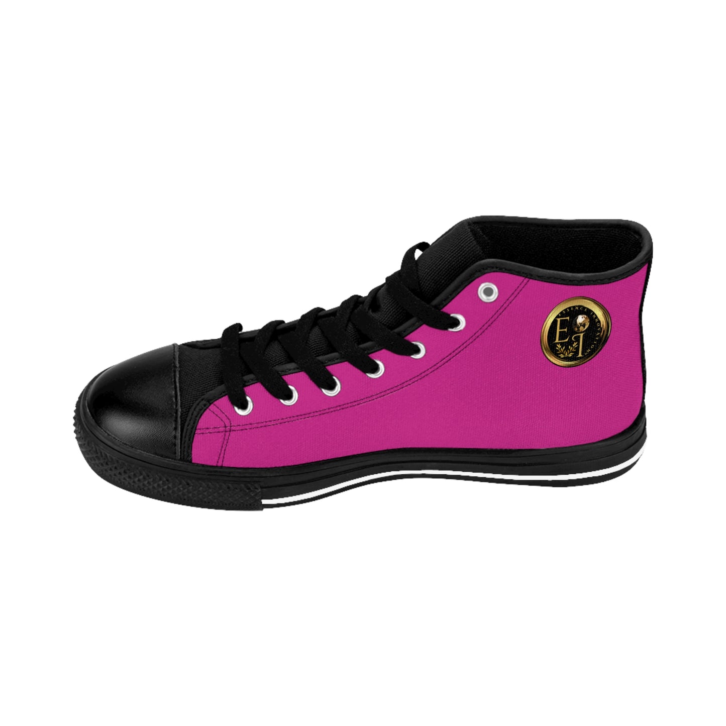 Mens Classic HighTops XVIII | Black Sole | Pink