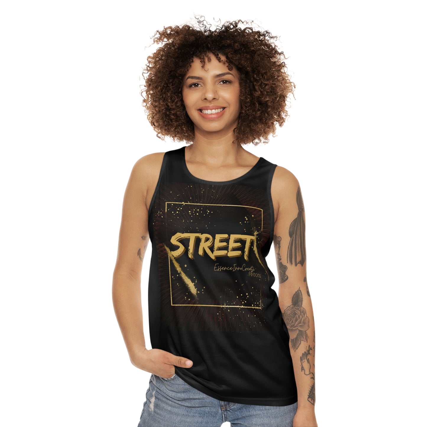 Street Wear Tank VII | EssenceInnoCreate | Black
