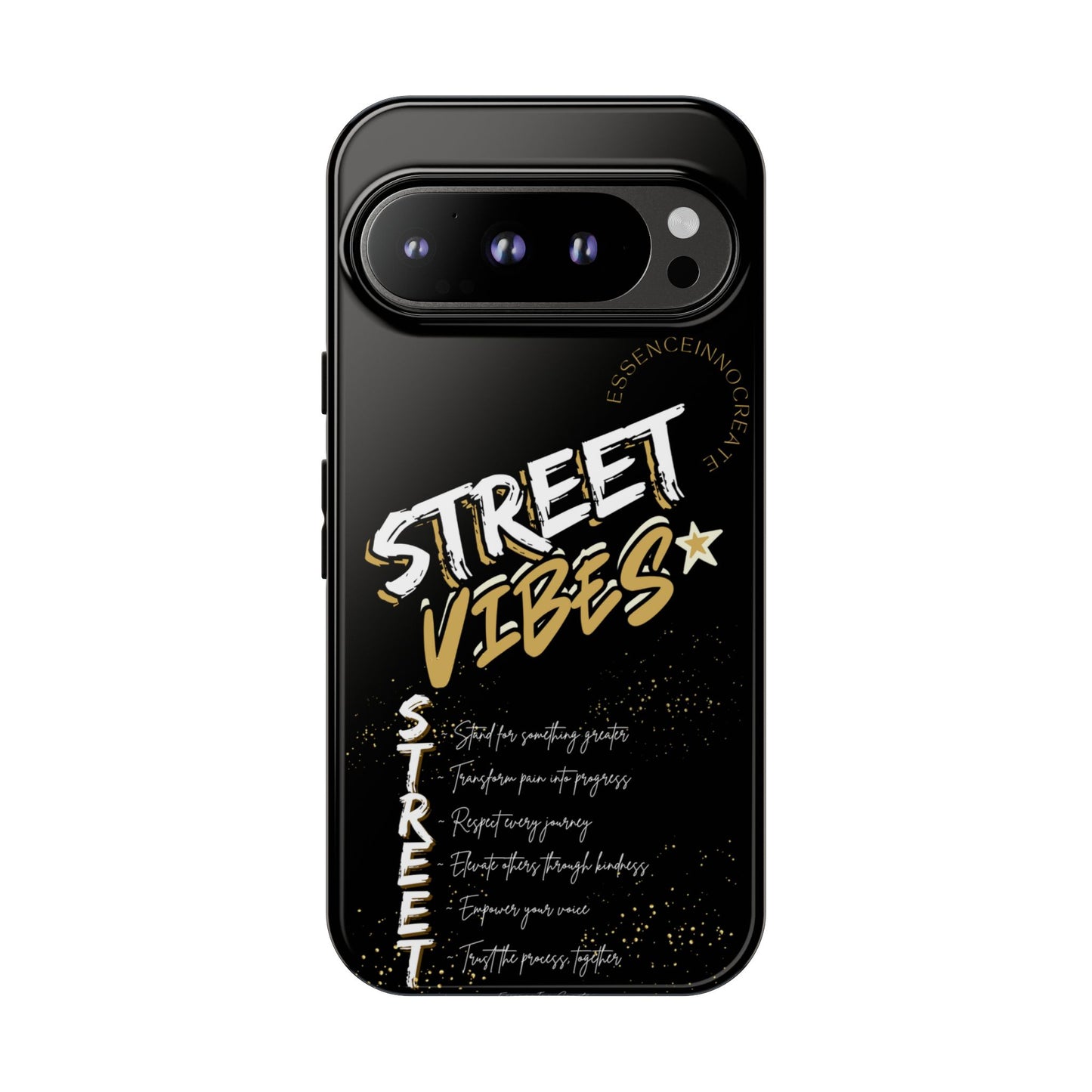 EssenceInnoCreate® Street Vibes Black Phone Case
