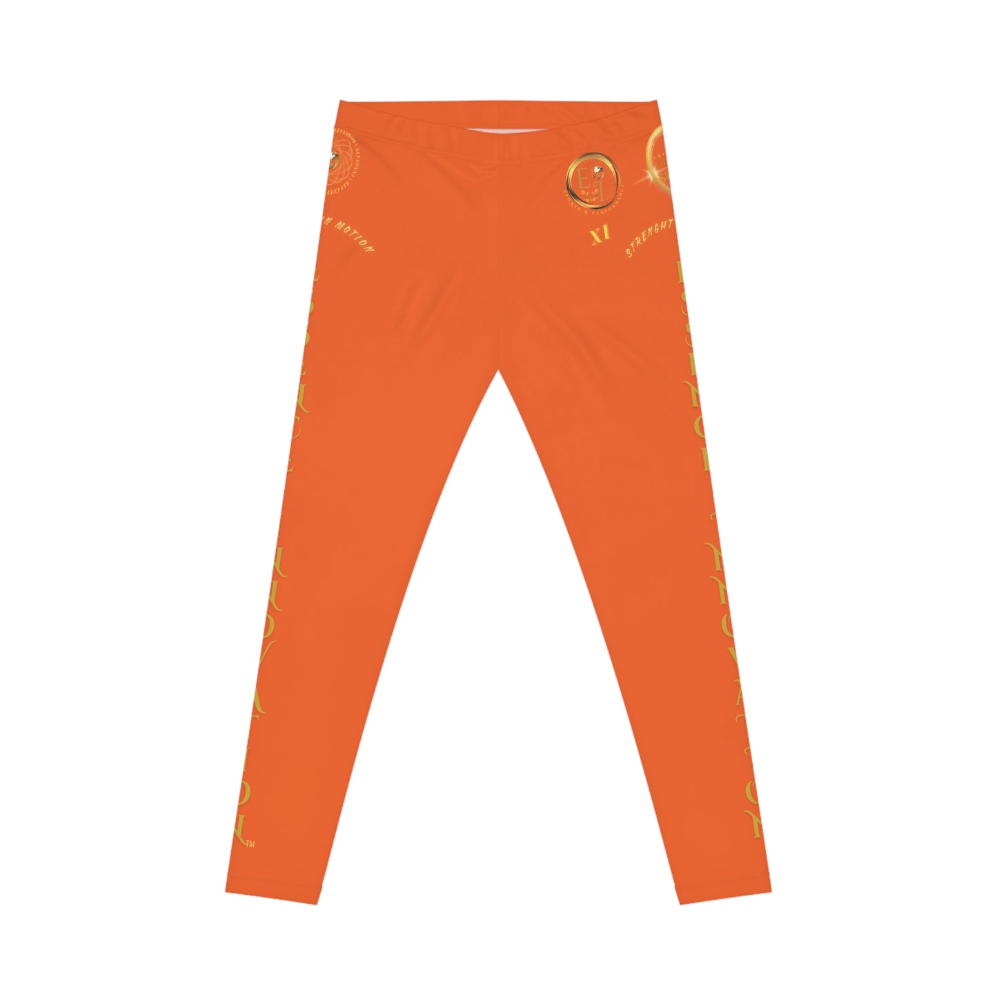 Seek More Premium XI | EI Sports Leggings | Orange