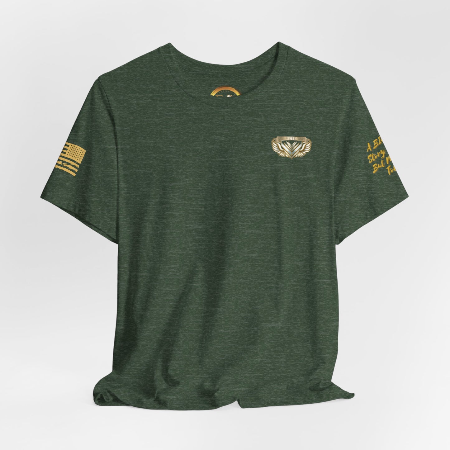 Essence Forest Veteran Tee – Deep Green Tribute Shirt