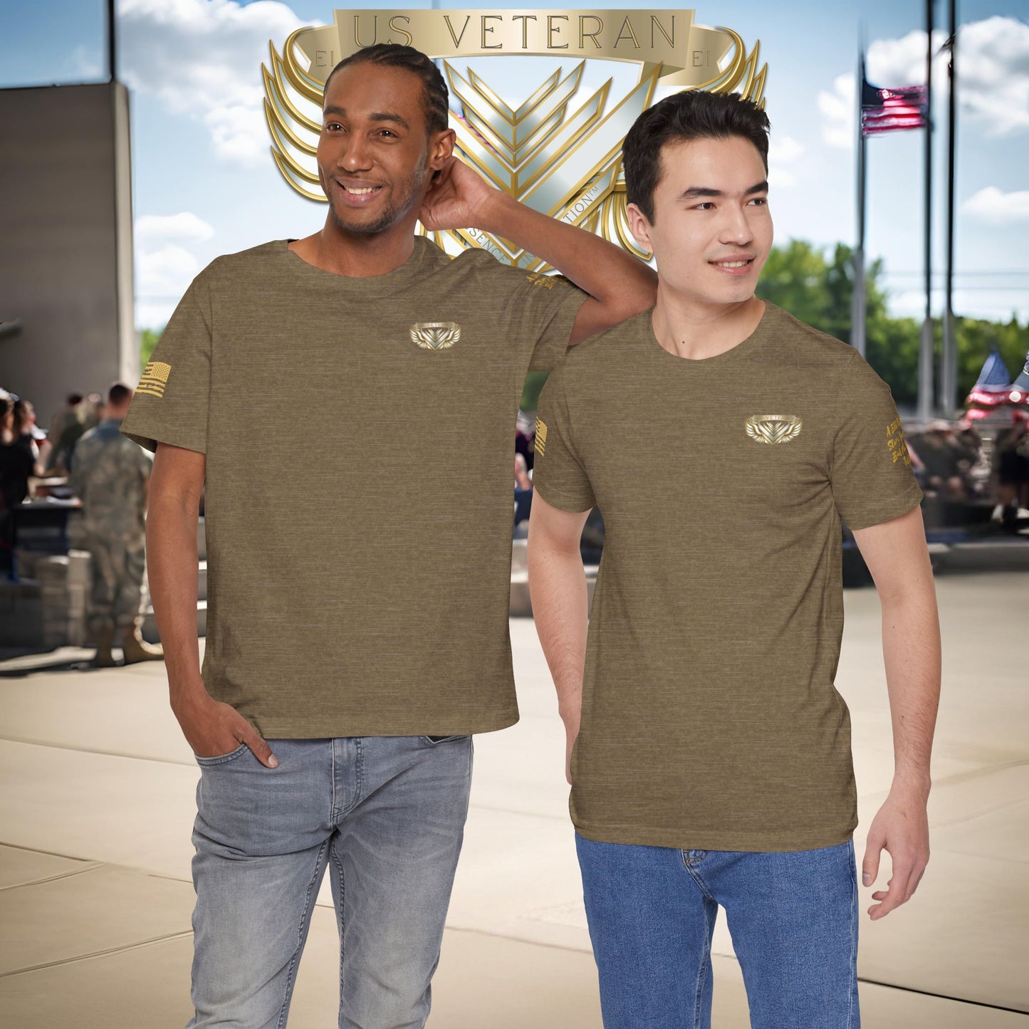 Essence Olive Veteran Tee – Military Tribute T-Shirt