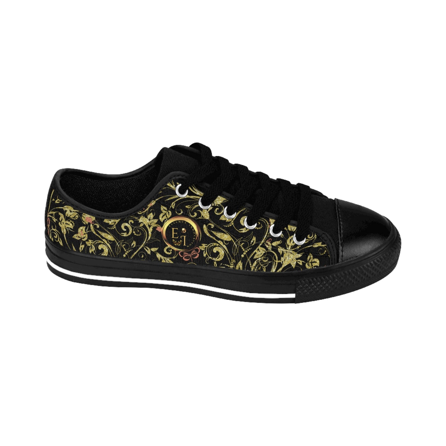 Bohemian Butterfly Lowtops VII | Black Sole | Black