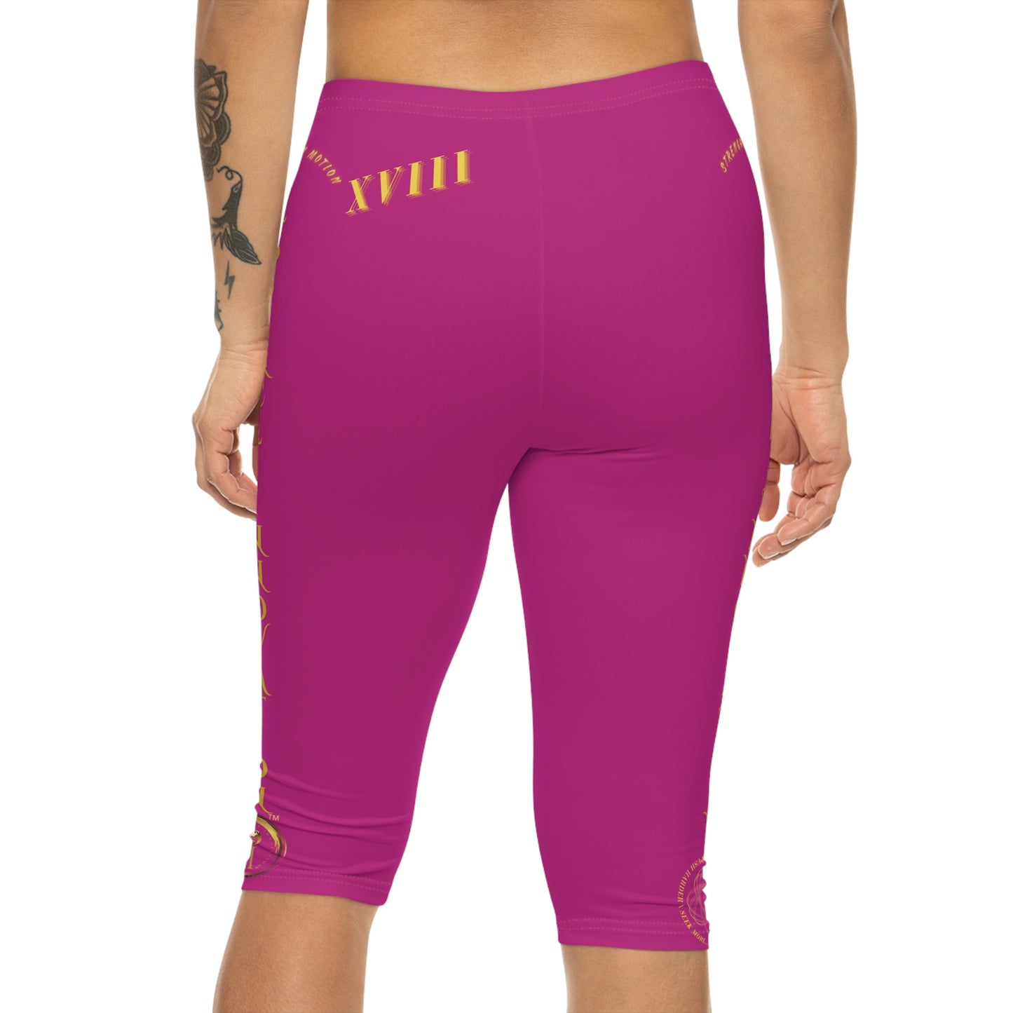 Seek More CL XVIII | Capri Leggings | EI Sports | Dark Pink