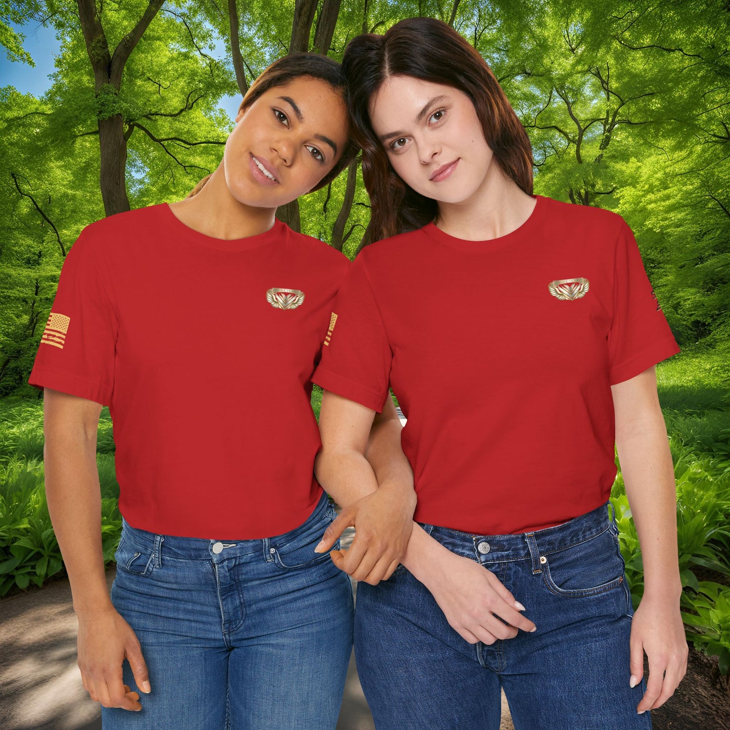 Essence Red Veteran Tee – Patriotic Tribute T-Shirt