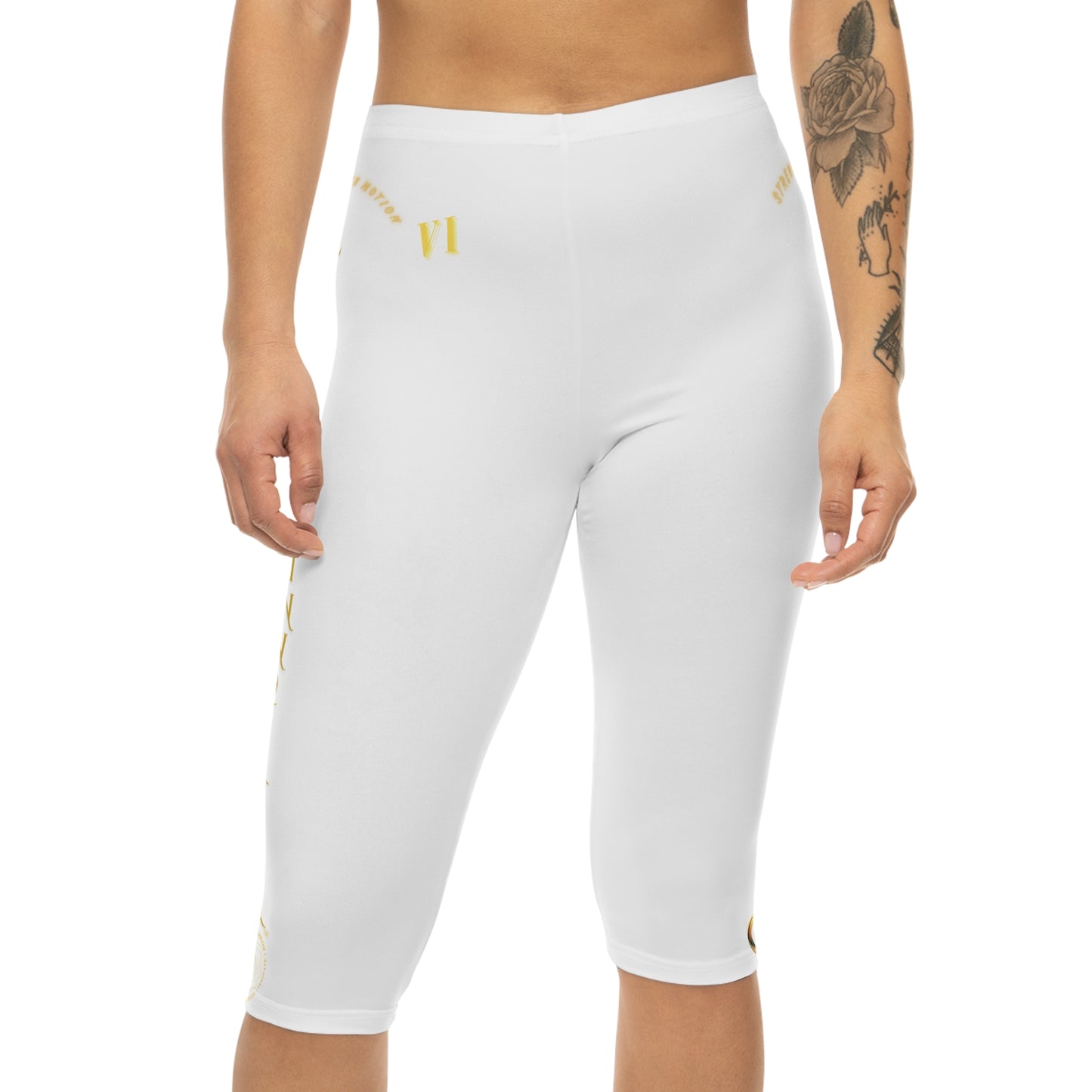 Seek More CL VI | Capri Leggings | EI Sports | White