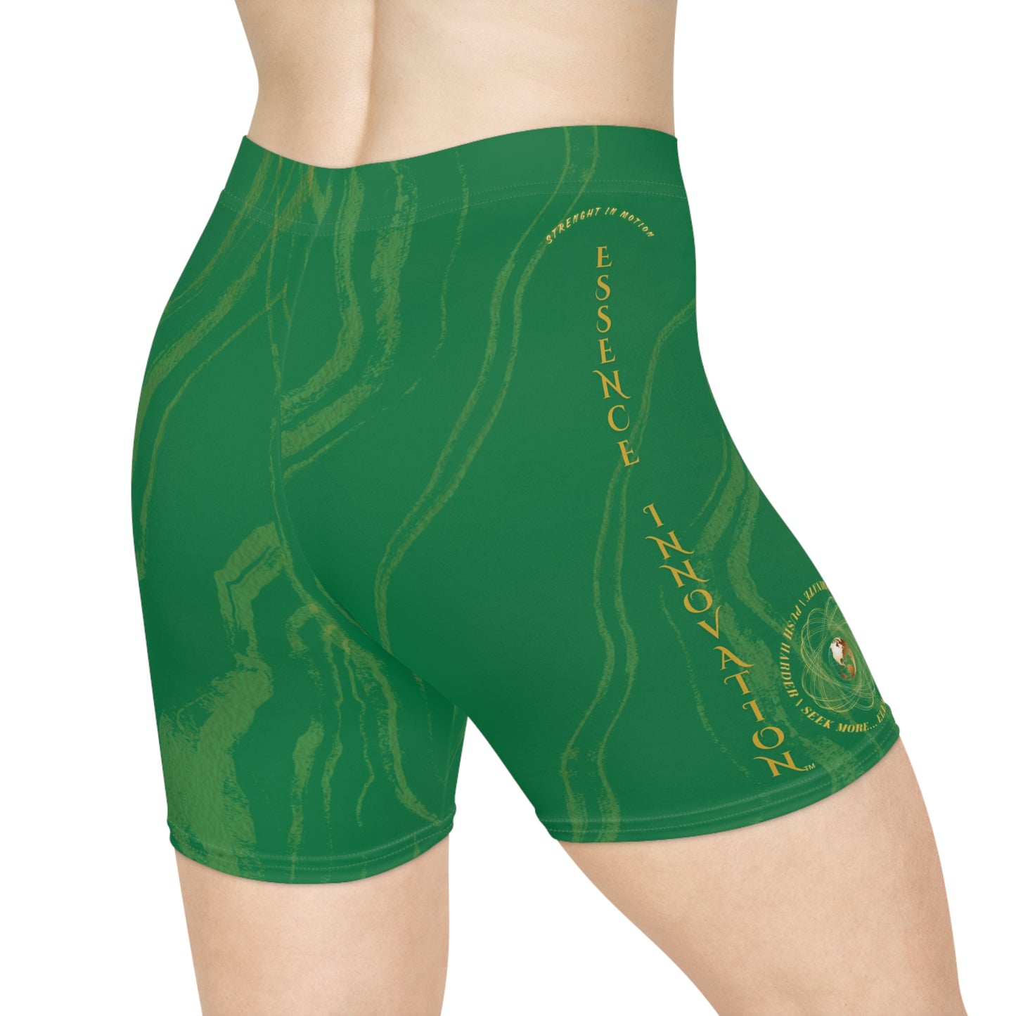 Seek More BSS XII | EI Sports Biker Shorts | Dark Green