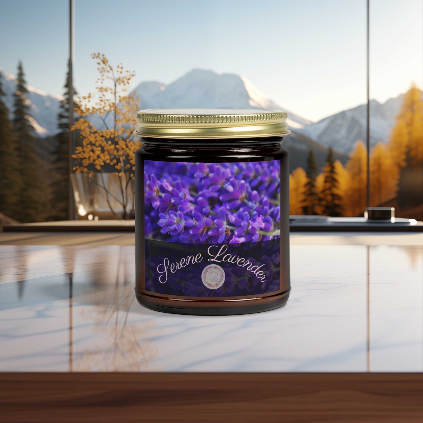 Fragrant Flower | Serene Candle – Lavender | 4oz, 9oz