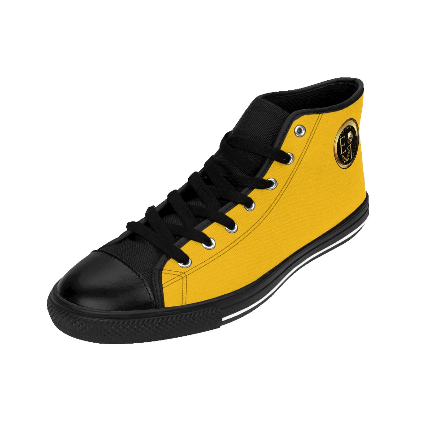Mens Classic HighTops XXIII | Black Sole | Yellow