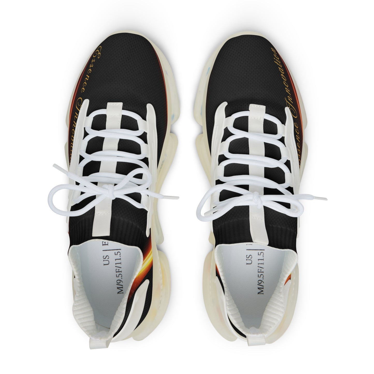 Black Trendsetter Flame | Men’s Performance Sneakers | White Sole