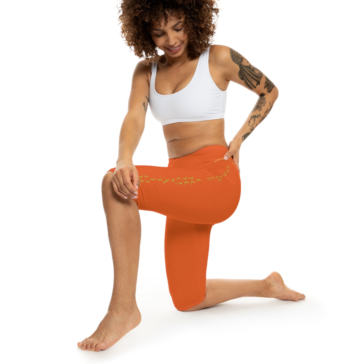 Seek More CL XI | Capri Leggings | EI Sports | Orange