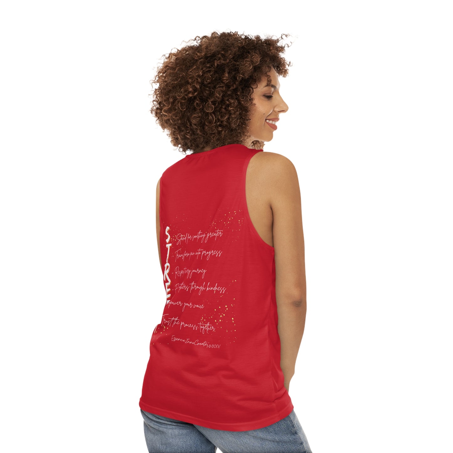 Street Wear Tank X | EssenceInnoCreate | Dark Red