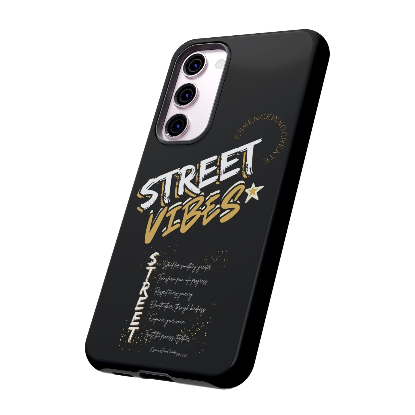 EssenceInnoCreate® Street Vibes Black Phone Case